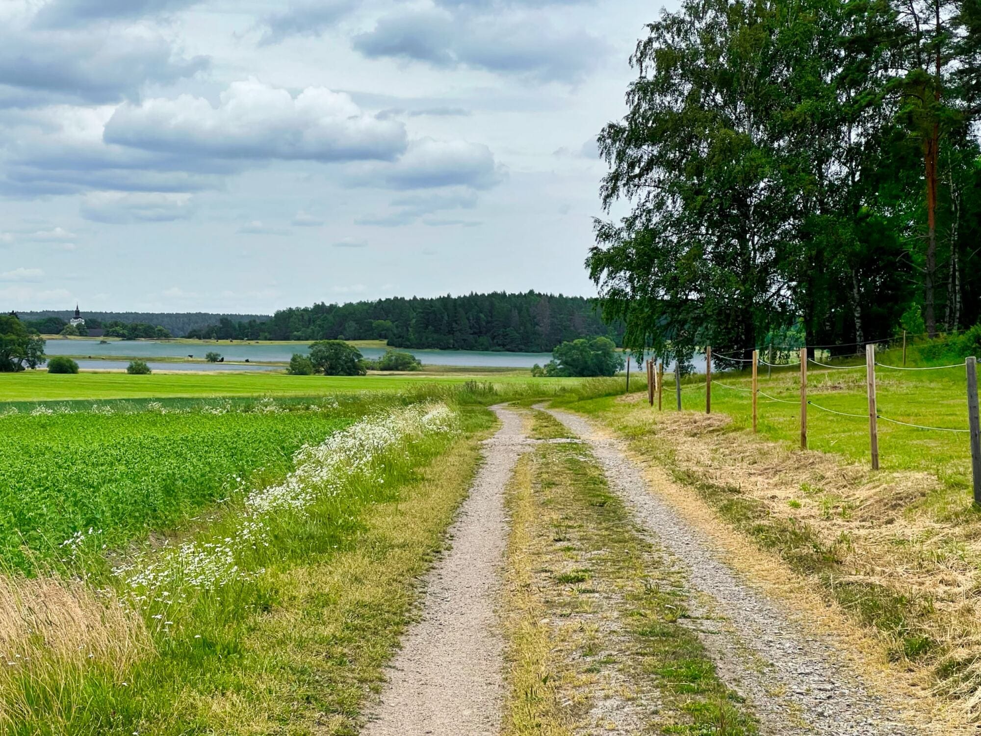 Upplandsleden mot Torstuna kyrka